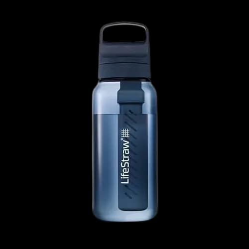LifeStraw Go Water Filter Bottle, 22 oz, Blue