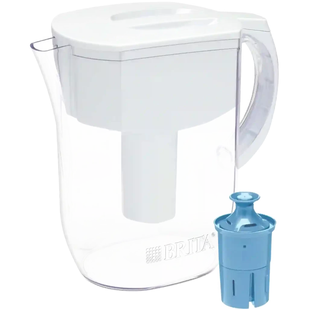 Brita large 10-cup BPA-free water filter pitcher with Elite filter.