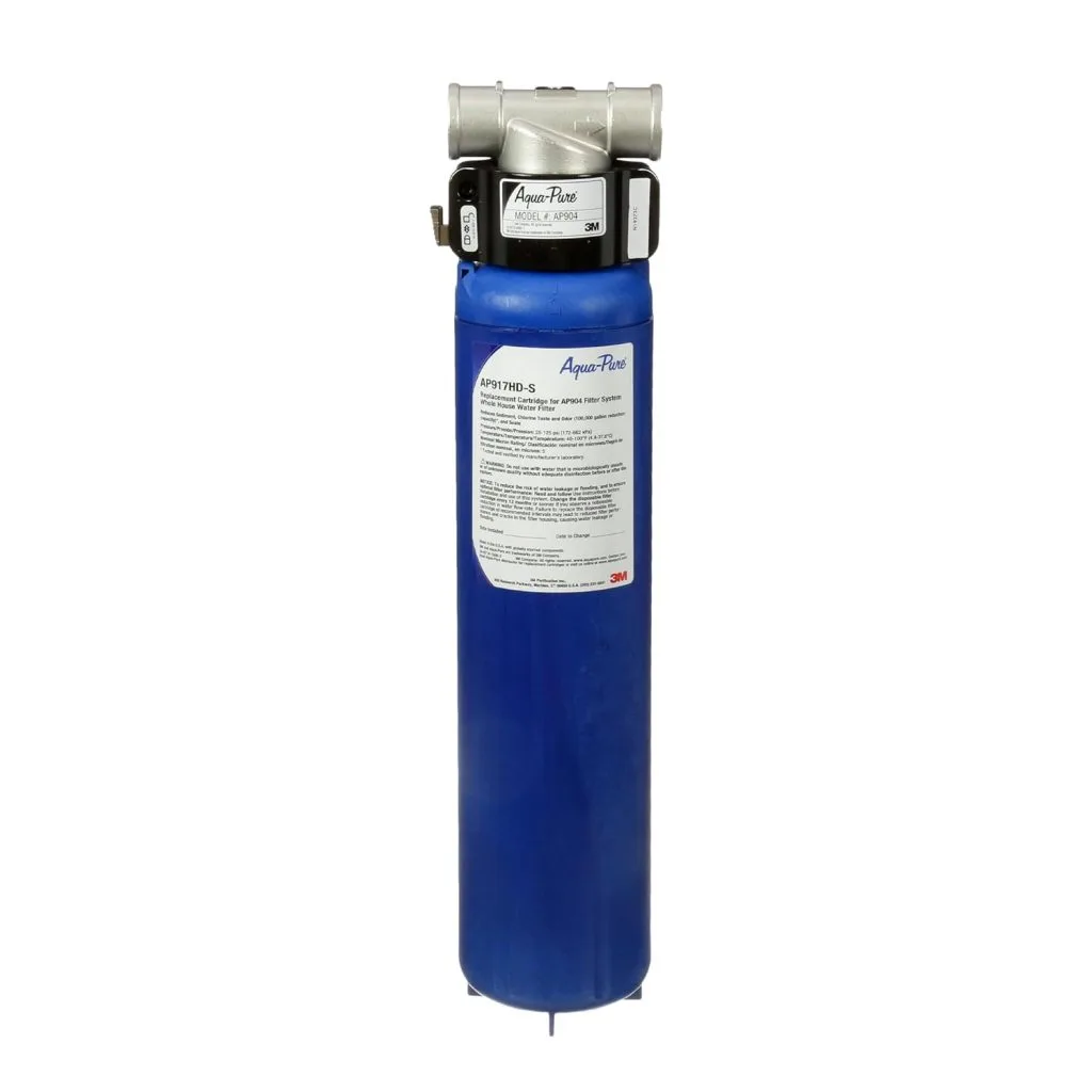 3M Aqua-Pure whole house water filter system installed on main water line for clean water throughout home