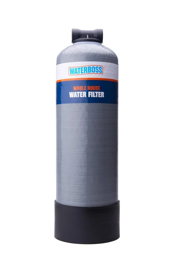 WaterBoss whole house water filter system installed for efficient home water purification and improved water quality throughout the entire house