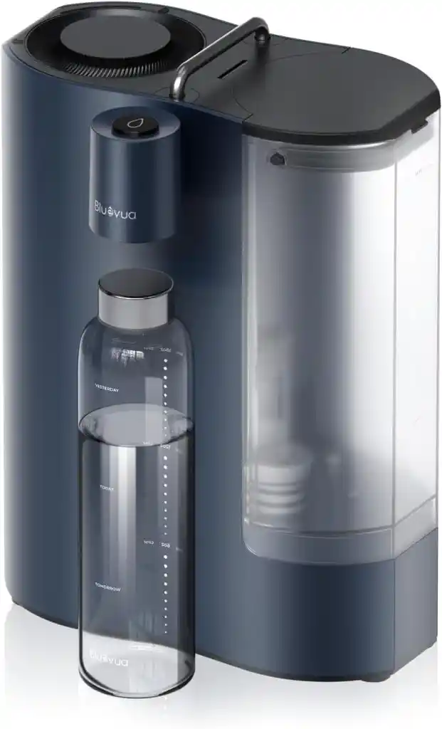 Travel reverse osmosis countertop water filter system providing portable advanced water purification for clean and safe drinking water anywhere during travel or home use