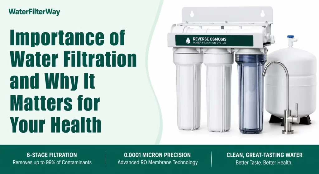 importance of water filtration showing clean drinking water and removal of contaminants for better health