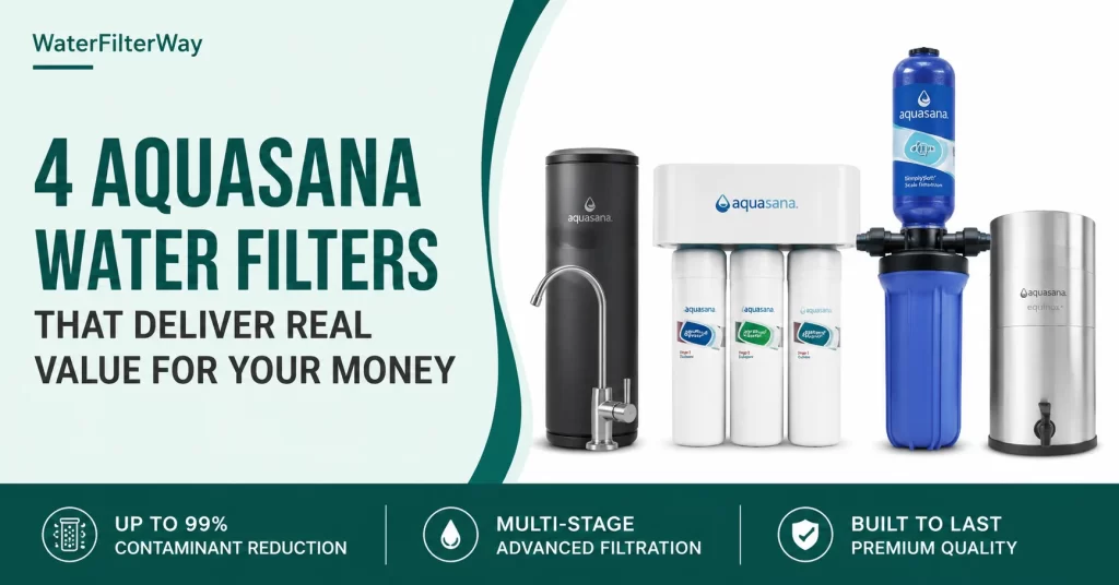 4 Aquasana water filters delivering best value for money comparison feature image