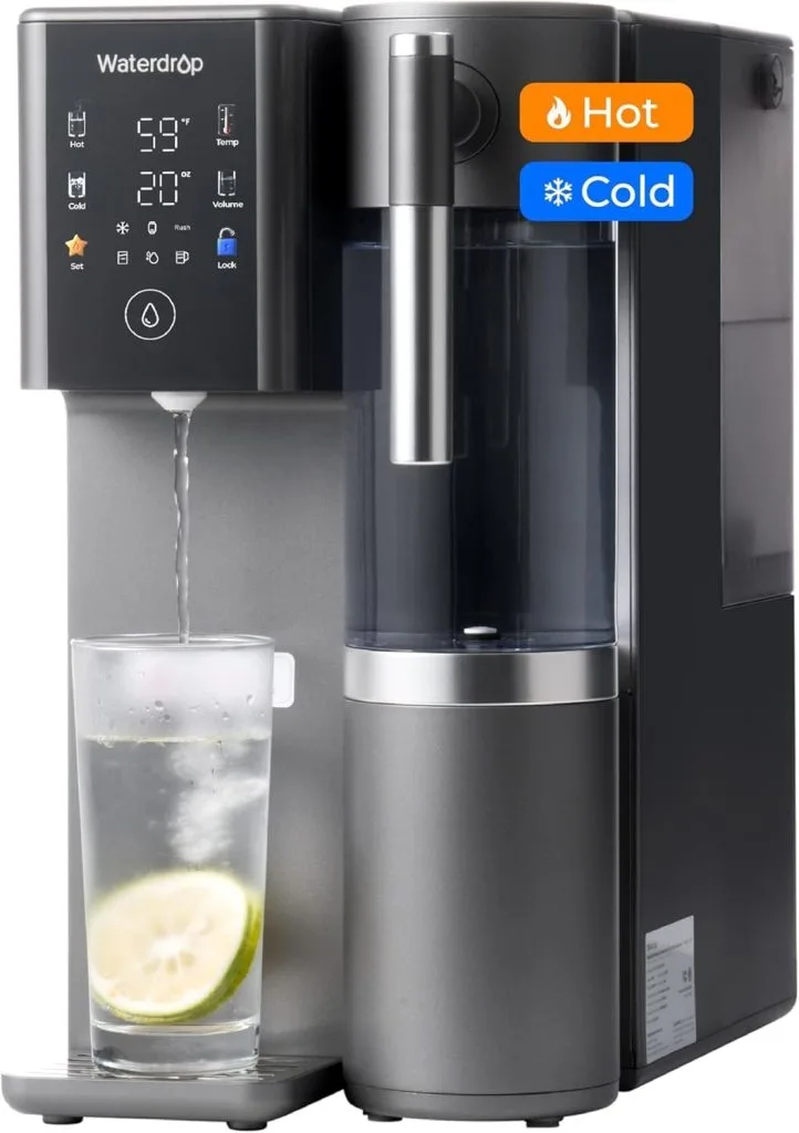 Waterdrop WD-A2 countertop reverse osmosis system providing compact, portable water filtration with multi-stage purification for clean and safe drinking water at home or office