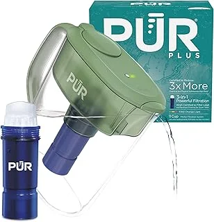 PUR 11-Cup Pitcher Plus water filter pitcher with 11-cup capacity for clean drinking water.