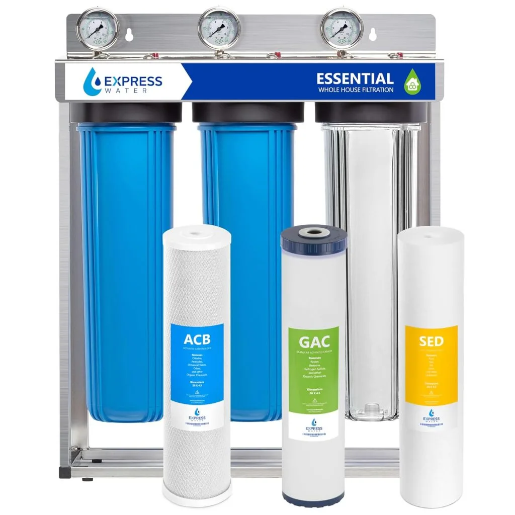 Express Water 2-Year Whole House Heavy Metal Water Filter Set for clean and safe home water