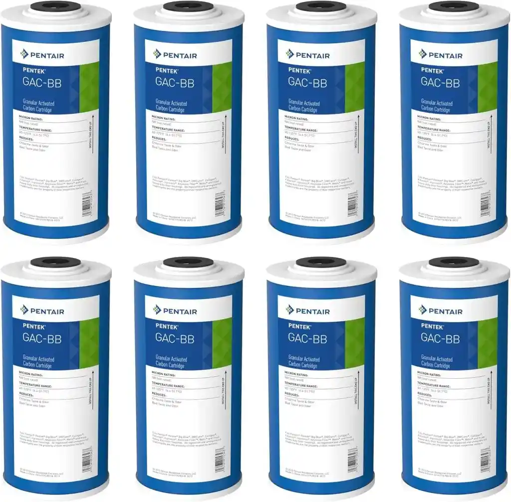 Pentair Pentek GAC-BB Big Blue activated carbon water filter cartridge for whole house filtration