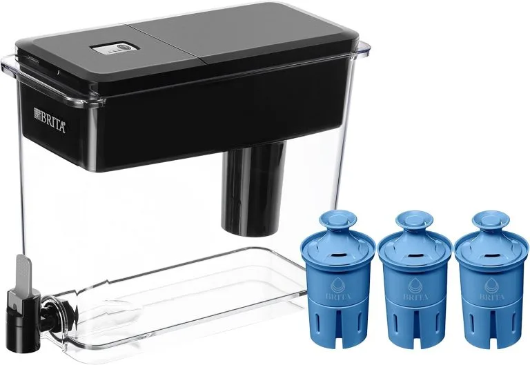 Brita Elite Filtered UltraMax Water Dispenser with large-capacity filtered water tank for reducing chlorine taste and odor