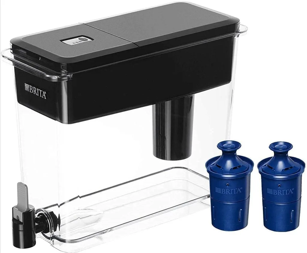 Brita UltraMax 18-Cup water filter dispenser with 3 replacement generic filters