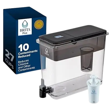 Brita UltraMax 27-Cup water filter dispenser with BritaPlus filter for filtered drinking water