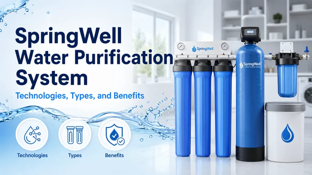 SpringWell water purification system with technologies types and benefits