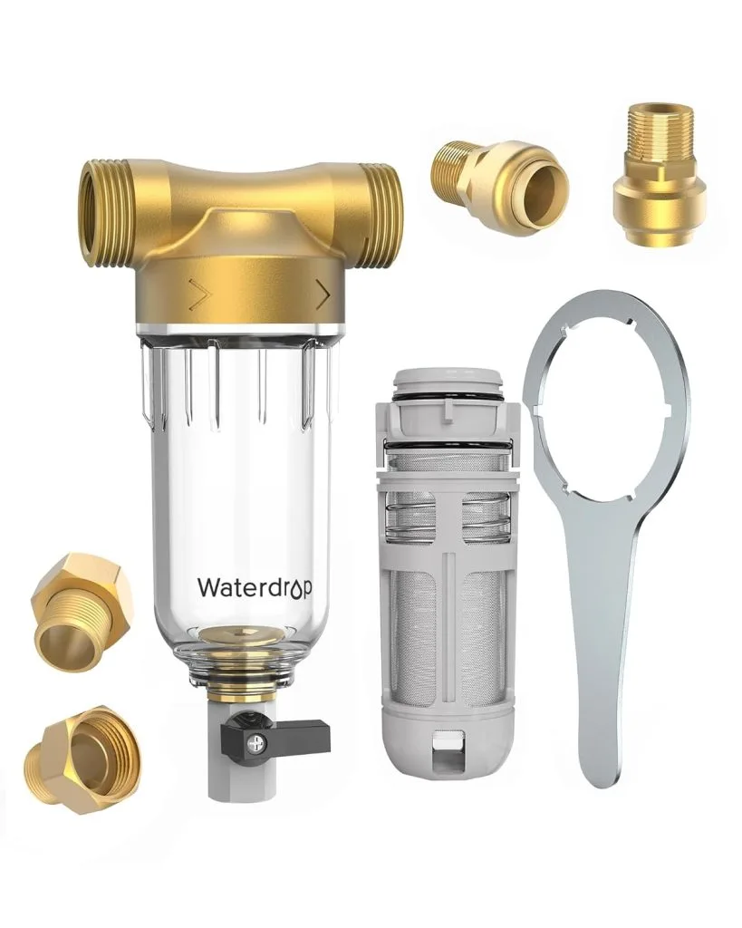 Waterdrop Spin Down Sediment Filter WD-RPFK for removing rust, sand, and sediment from household water supplies
