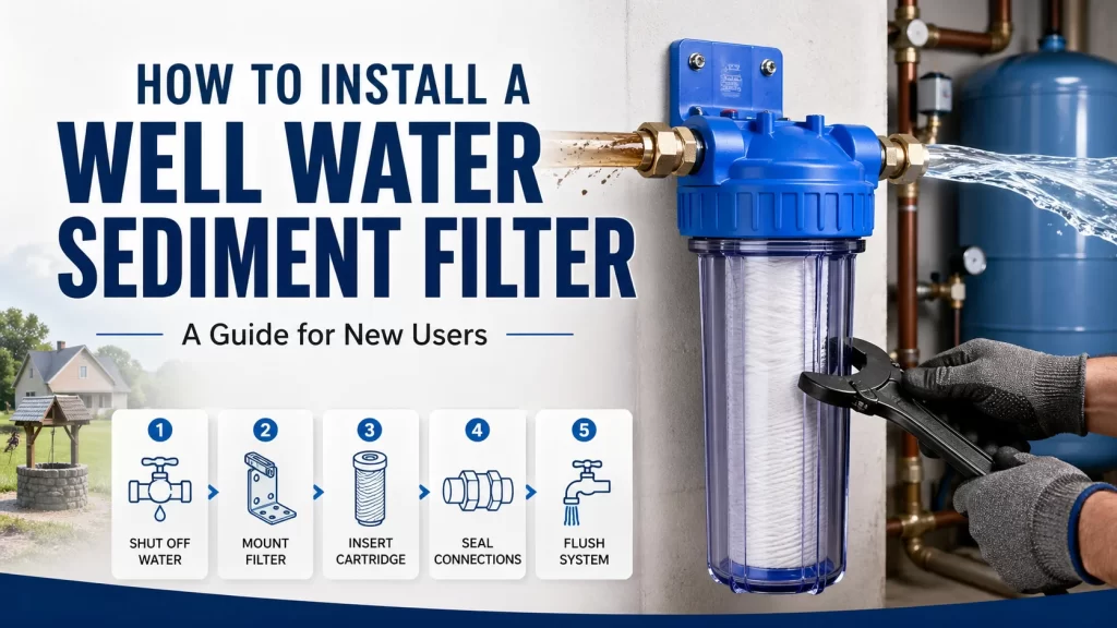 "Step-by-step guide to installing a well water sediment filter"