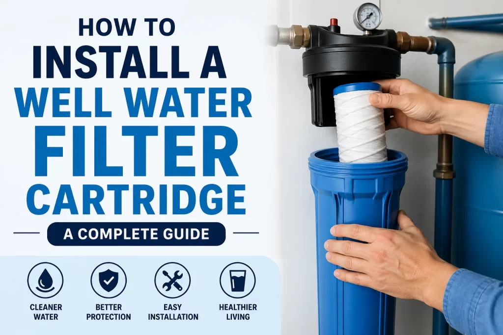 How to install a well water filter cartridge step by step