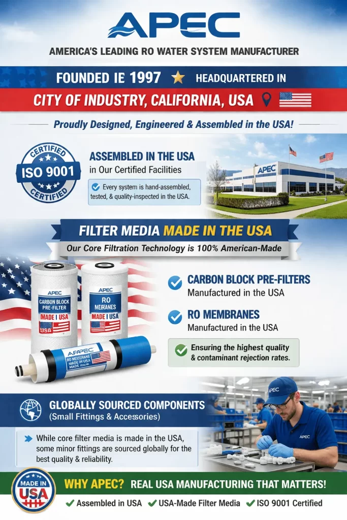 
APEC Water Systems under-sink reverse osmosis water filtration system
