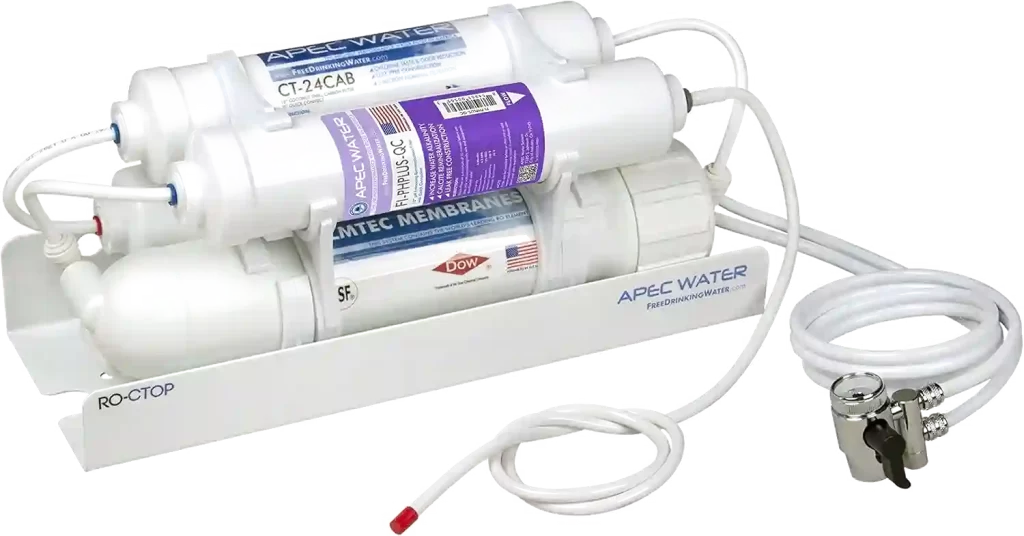 APEC RO-CTOP-PH alkaline countertop reverse osmosis water filter system.
