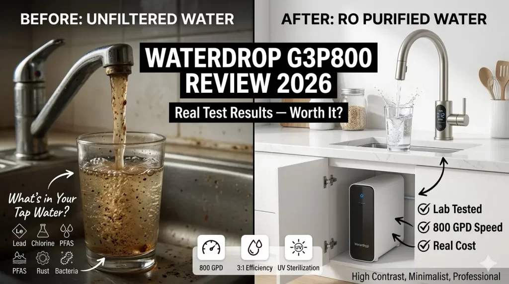 Waterdrop G3P800 Full Review: Lab-Tested Performance, Costs, and Real-World Verdict (2026)