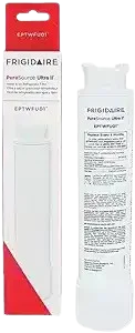 Frigidaire PurePour PWF-1 refrigerator water filter cartridge designed to reduce chlorine taste, odors, and common water contaminants for cleaner drinking water.