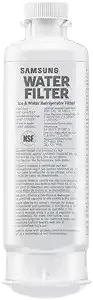 Samsung HAF-QIN/EXP refrigerator water filter cartridge designed for clean drinking water and ice filtration.