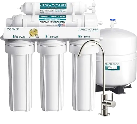 APEC ROES-50 5-stage under sink reverse osmosis water filter system.
