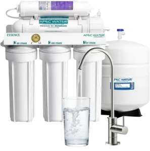 APEC 6-stage alkaline under sink reverse osmosis water filter system