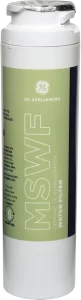 GE MSWF refrigerator water replacement filter.