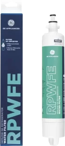 GE RPWFE genuine refrigerator water replacement filter.