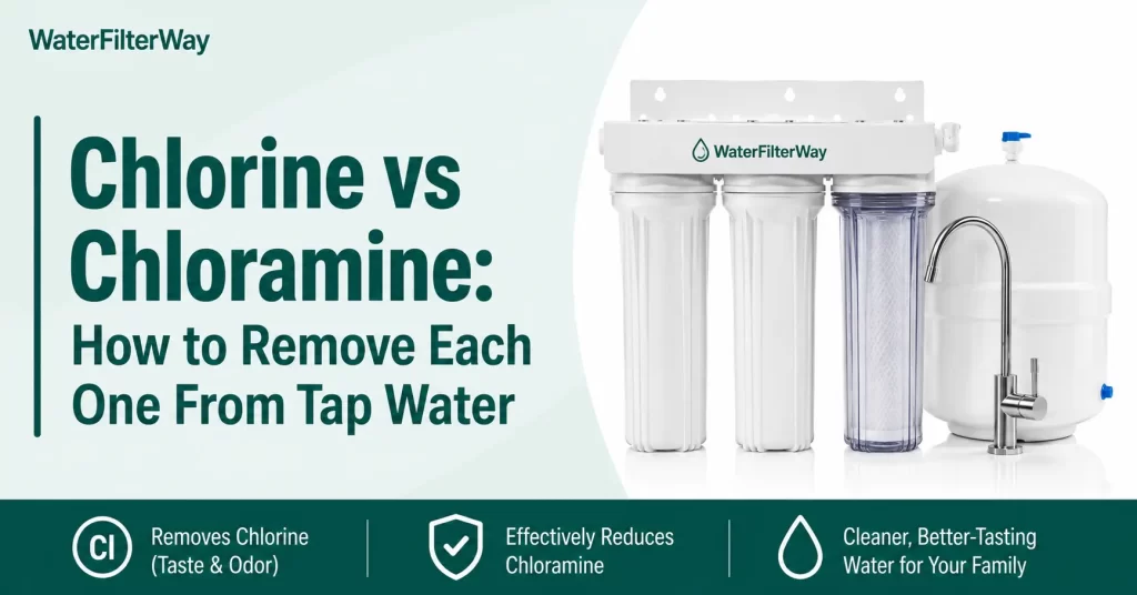Chlorine vs chloramine and how to remove each from tap water