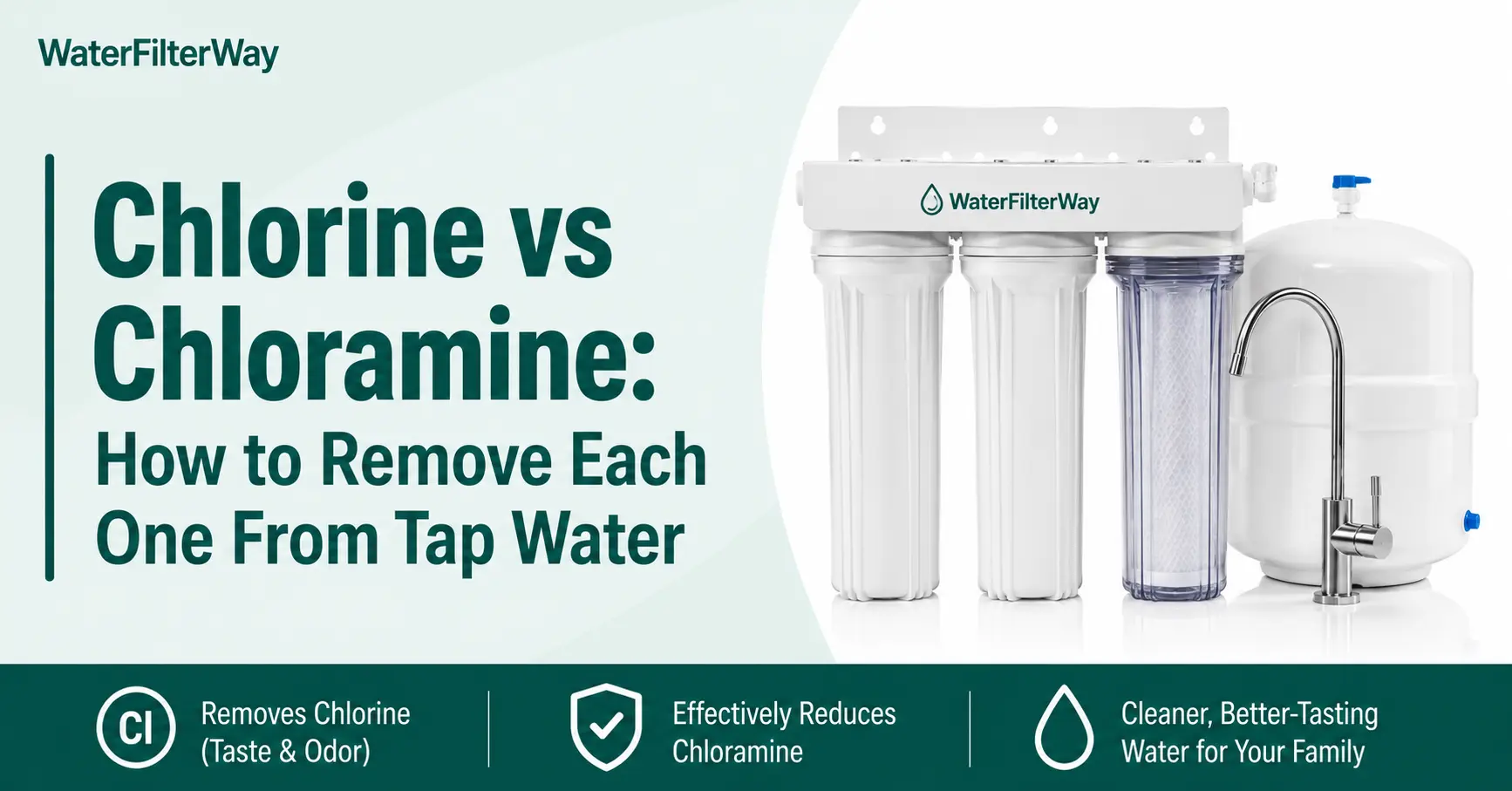Chlorine vs chloramine and how to remove each from tap water