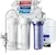 iSpring RCC7AK reverse osmosis water filtration system with alkaline filter, storage tank, and dedicated drinking water faucet.